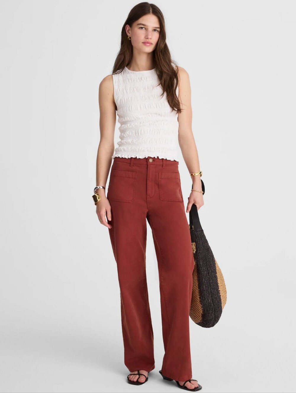 Like new Madewell Emmett Wide-Leg Pant: Patch Pocket Edition - Picture 4 of 12